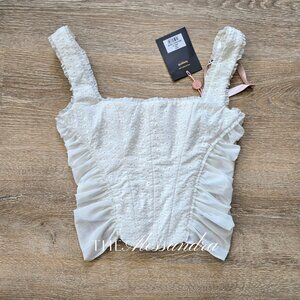 House of CB Catalina Corset Top New With Tags Size Medium Bodice Romantic $135